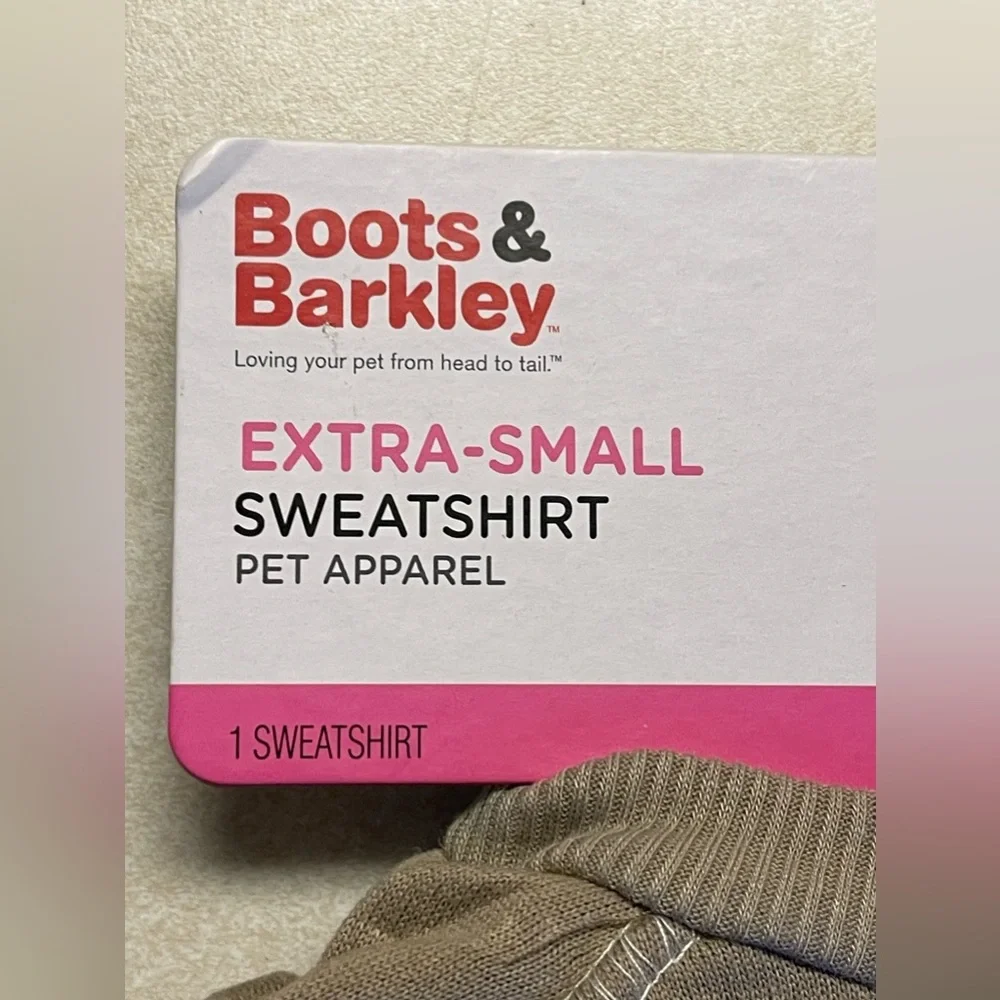Boots & Barkley Squirrel Patrol pet sweatshirt XS
